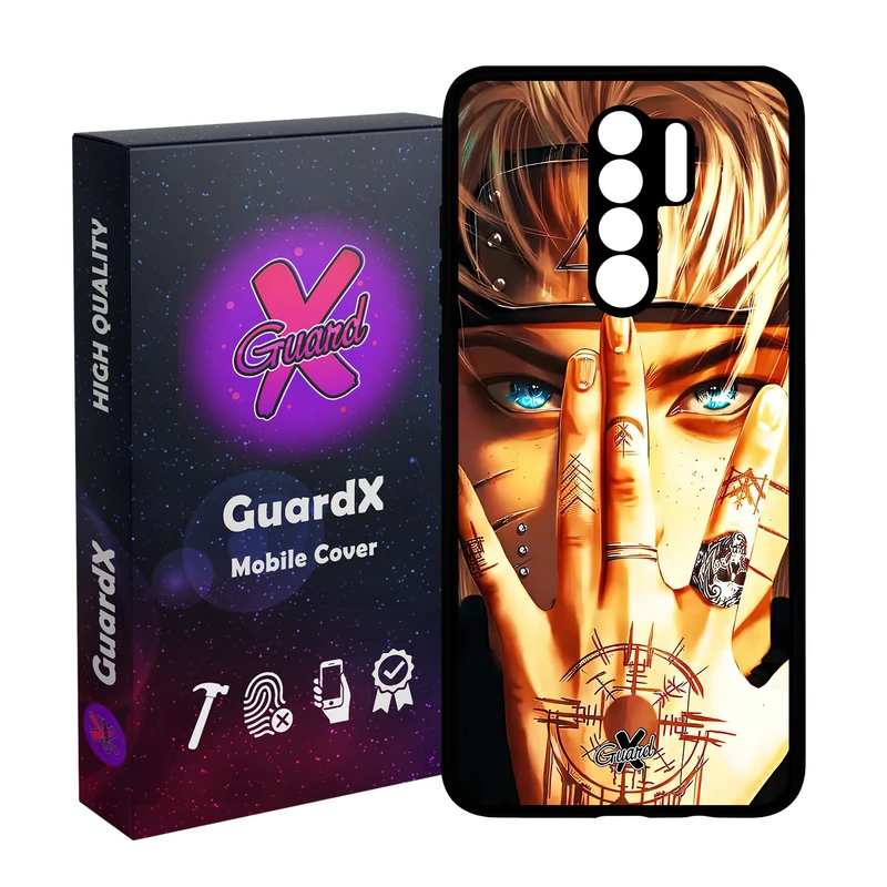 کاور گارد ایکس طرح Naruto Anime مدل Glass10452 مناسب برای گوشی موبایل شیائومی Redmi 9/Redmi 9 Prime/Poco M2