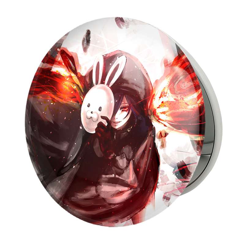 آینه جیبی خندالو طرح توکا کریشیما انیمه توکیو غول Tokyo Ghoul مدل تاشو کد 11914 آینه جیبی خندالو طرح توکا کریشیما انیمه توکیو غول Tokyo Ghoul مدل تاشو کد 11914