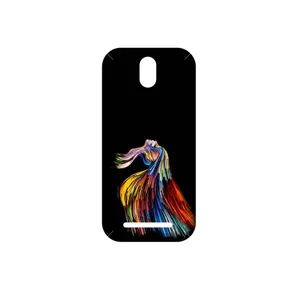MAHOOT Rainbow Hair Digital Art Cover Sticker for HTC Desire 500