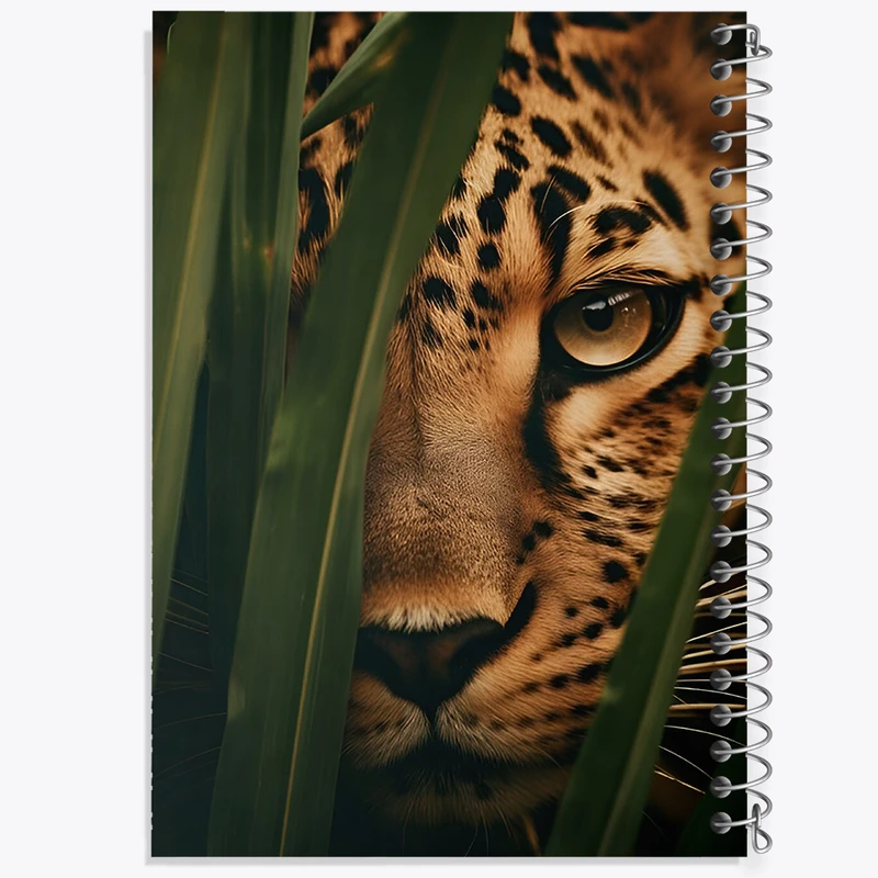 دفتر ژورنال نویسی 50 برگ خندالو مدل نقطه ای طرح پلنگ کد F6966