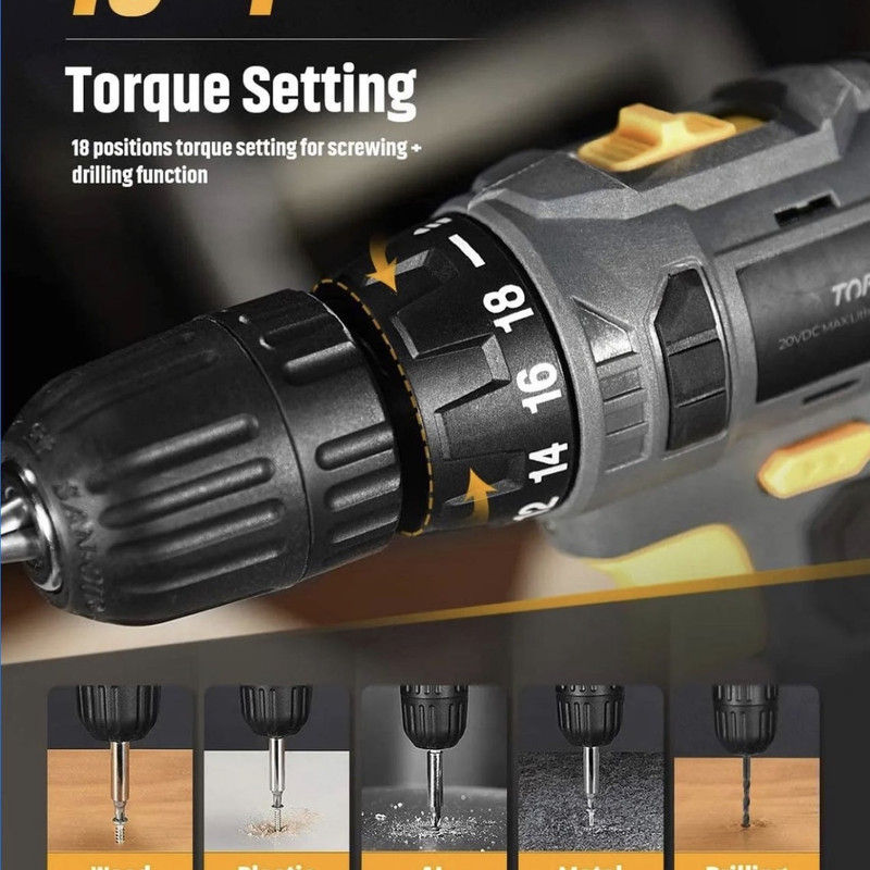 دریل پیچ گوشتی شارژی تاپ الک مدل ds077a