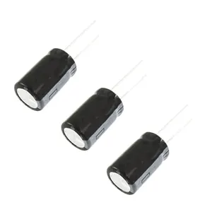 خازن الکترولیتی 22 میکروفاراد مدل KMG 25V بسته 3 عددی