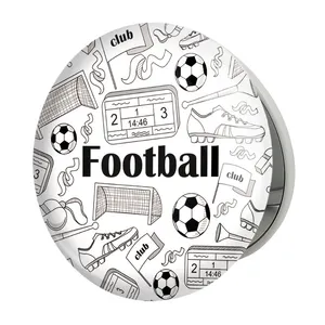 آینه جیبی خندالو طرح فوتبال Football مدل تاشو کد 25944 