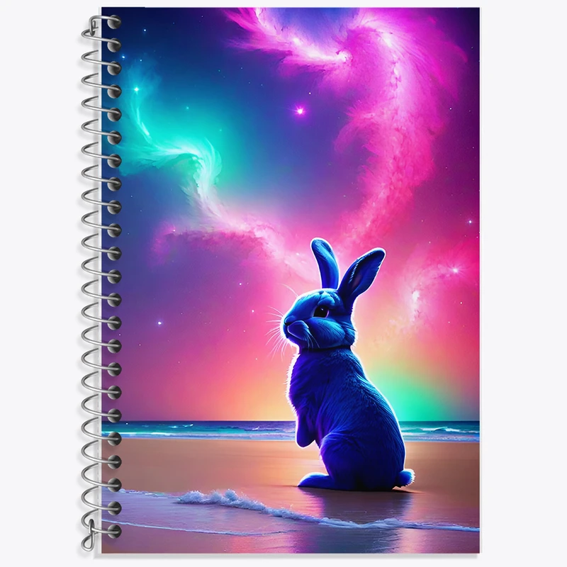 دفتر زبان 50 برگ خندالو مدل سه خط طرح خرگوش کد F6113