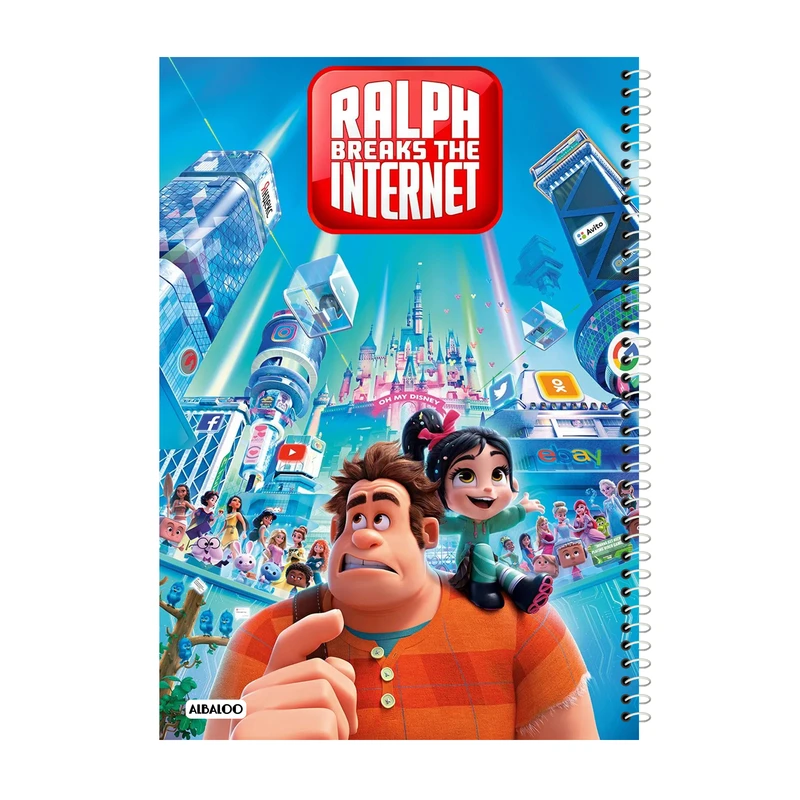 دفتر نقاشی 50 برگ آلبالو طرح انیمیشن رالف خرابکار کد 2151