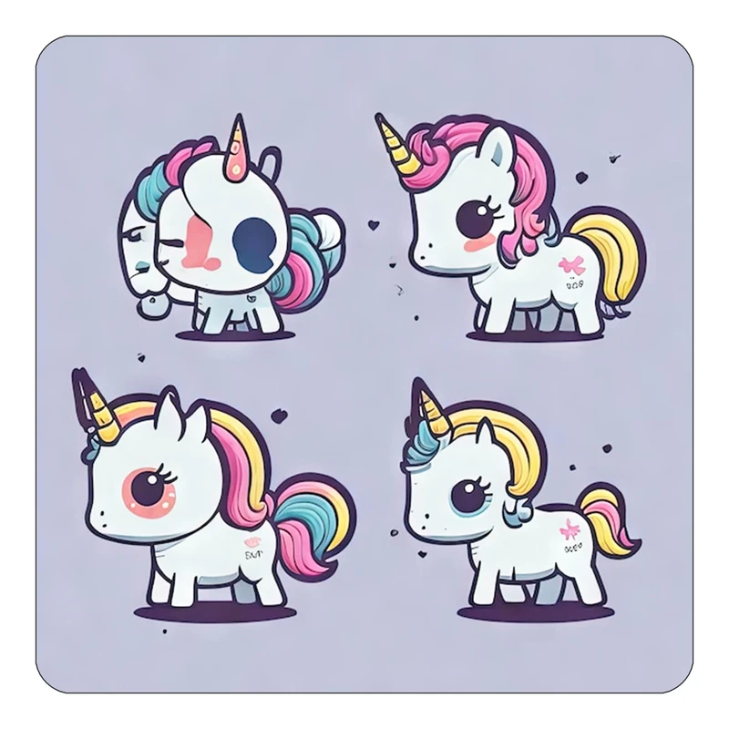 مگنت کاکتی طرح اسب تک شاخ و یونیکورن مدل mp30605