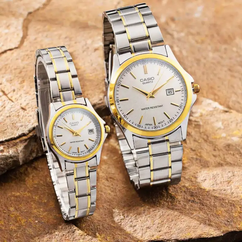 ست ساعت مچی عقربه ای زنانه و مردانه مدل Ca01