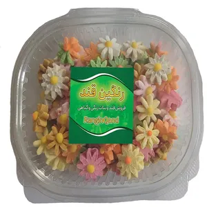 قند گل مینا پرتقالی رنگین قند - 1000 گرم