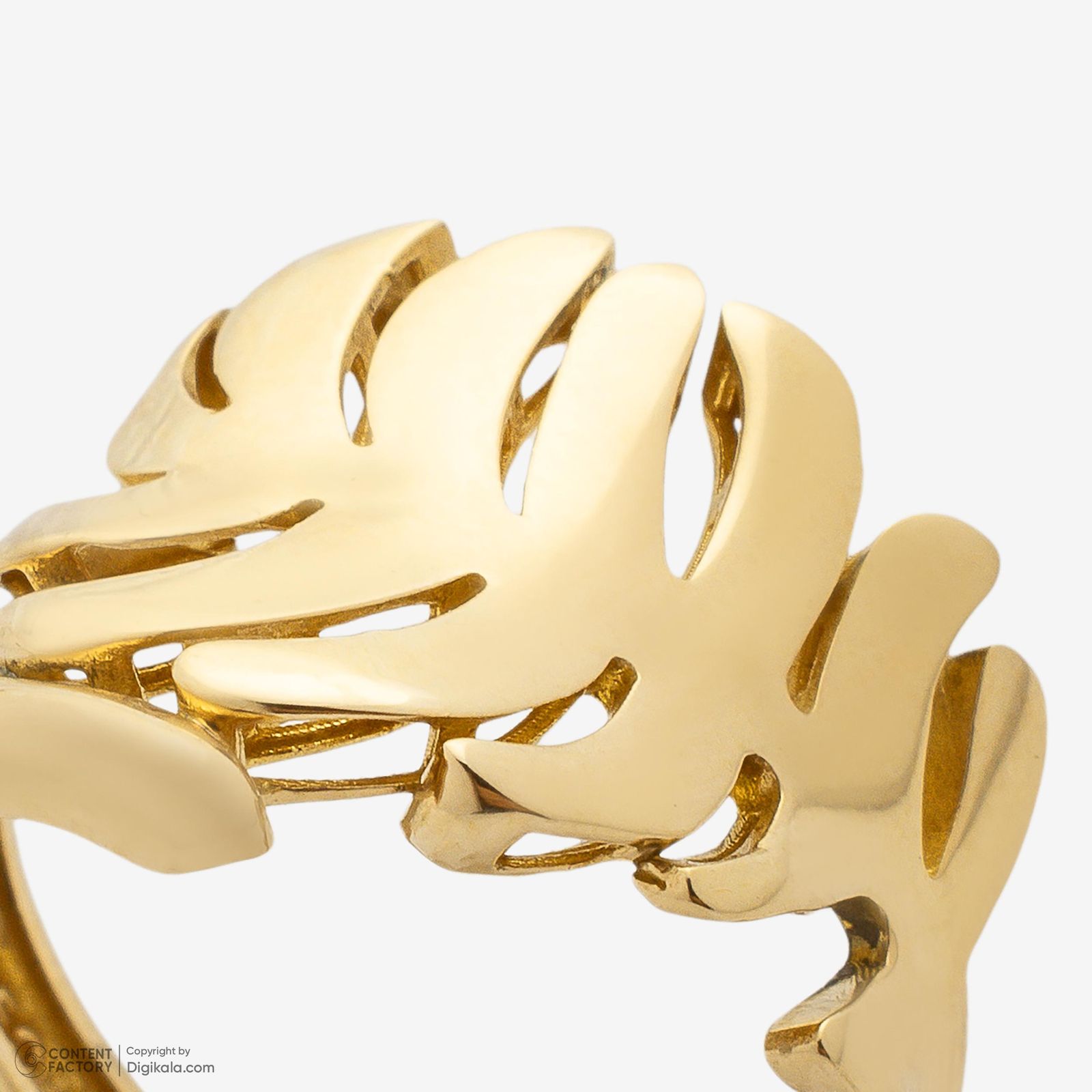انگشتر طلا 18 عیار زنانه گلدم مدل R348004 سایز 54 -  - 4