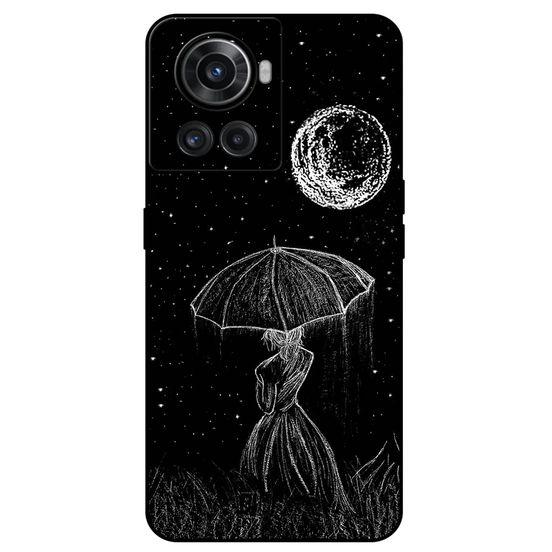 کاور مگافون طرح دختر و ماه مدل 1369 مناسب برای گوشی موبایل وان پلاس Ace