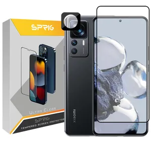 محافظ لنز دوربین اسپریگ مدل 3D-FU مناسب برای گوشی موبایل شیائومی Mi 12T Pro 5G به همراه محافظ صفحه نمایش