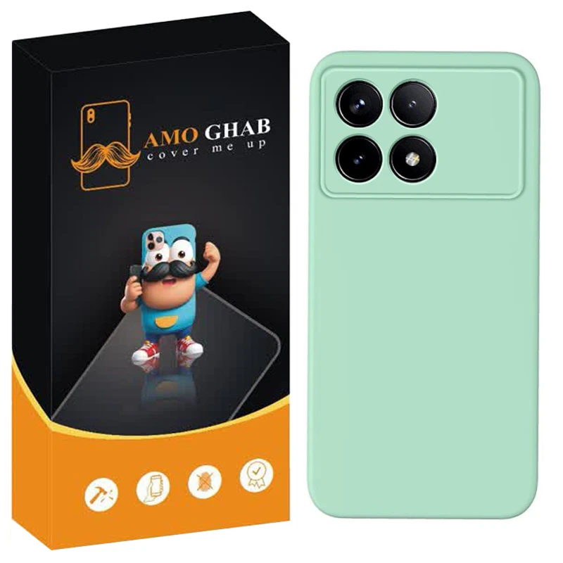 کاور عمو قاب مدل سیلیکونی پاک کنی مناسب برای گوشی موبایل شیائومی Poco F6 Pro