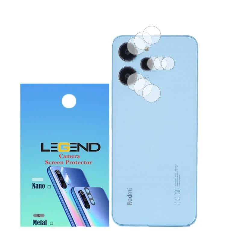 محافظ لنز دوربین لجند مدل نانو مناسب برای گوشی موبایل شیائومی Redmi 12 بسته 3 عددی