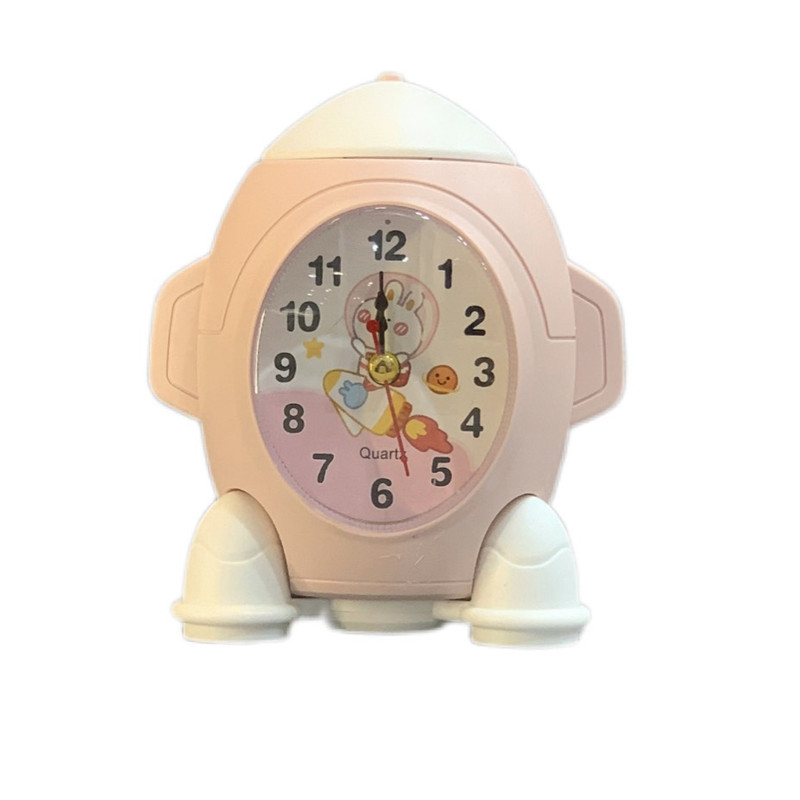 ساعت رومیزی عقربه‌ای مدل موشک زنگ دار