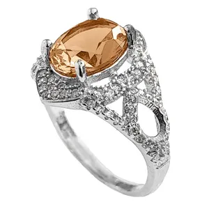 انگشتر نقره زنانه مدل الکساندریت کد GX7024