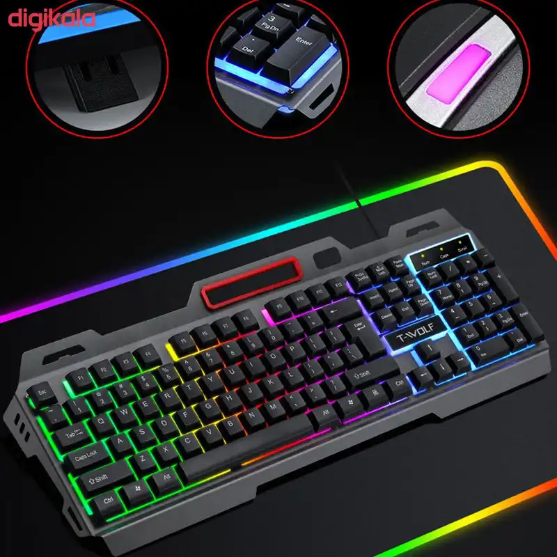 کیبورد مخصوص بازی تی ولف مدل T16
