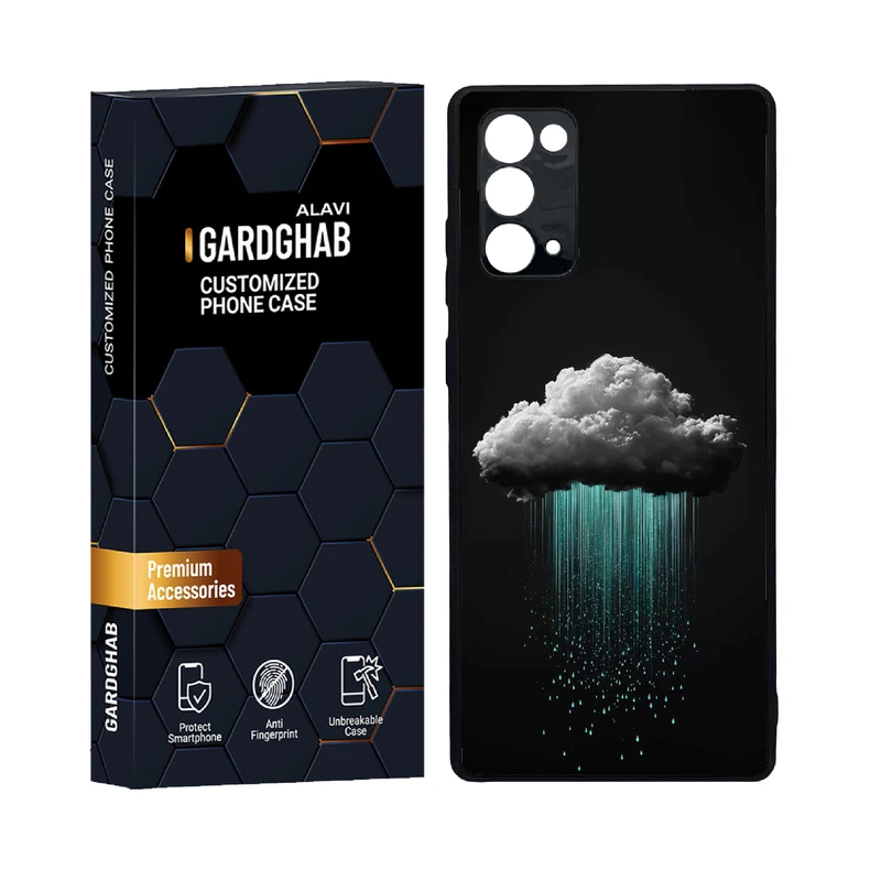 کاور گارد قاب علوی مدل دور ژله ای هنری مناسب برای گوشی موبایل سامسونگ Galaxy Note 20