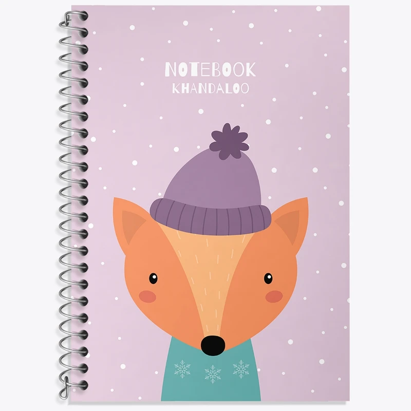 دفتر لغت 50 برگ خندالو طرح روباه کیوت کد N1551