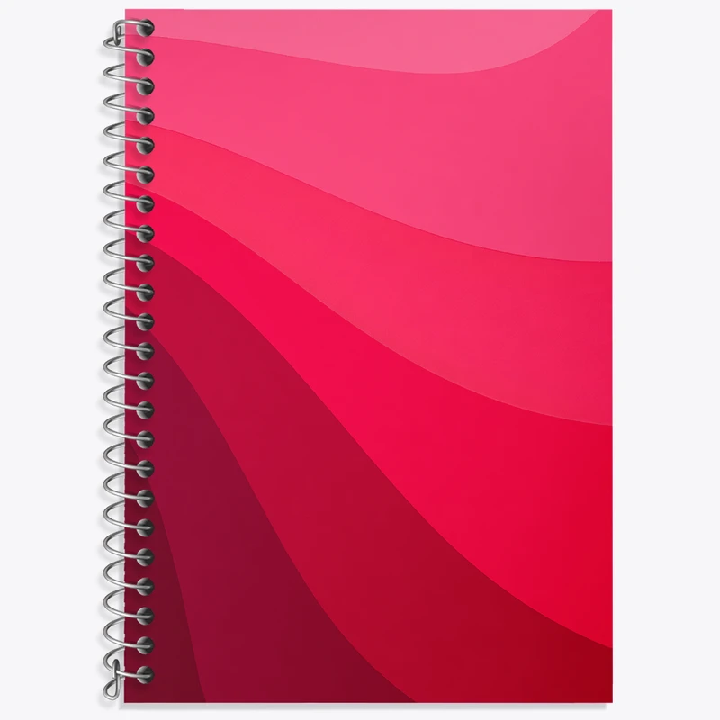 دفتر نت موسیقی 50 برگ خندالو طرح تنالیته رنگ قرمز کد N5971