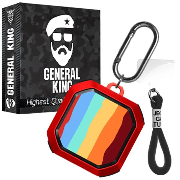 کاور ژنرال کینگ مدل B-HAFT-21 مناسب برای کیس هدفون سامسونگ Galaxy Buds Live / Buds Pro / Buds 2 / Buds 2 Pro به همراه بند آویز