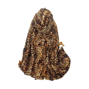 شال زنانه مدل پلیسه پوست ماری