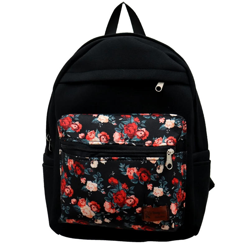 کوله پشتی دخترانه مدل گل رز m3040