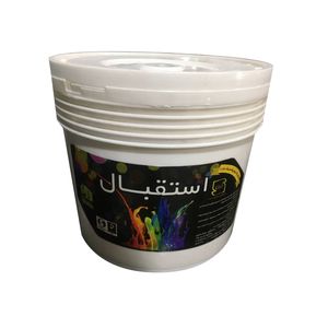 رنگ نیم پلاستیک سفید مات استقبال مدل S-9 حجم 4 لیتر
