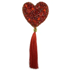 گل سینه زنانه طرح قلب مدل 0203