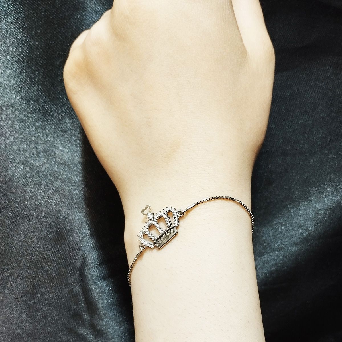 دستبند نقره زنانه سلین کالا مدل تاج کد 24 -  - 6