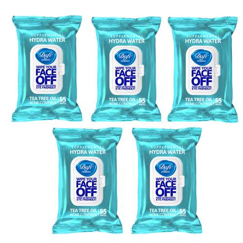 دستمال مرطوب دافی مدل HYDRA WATER مجموعه 5 عددی