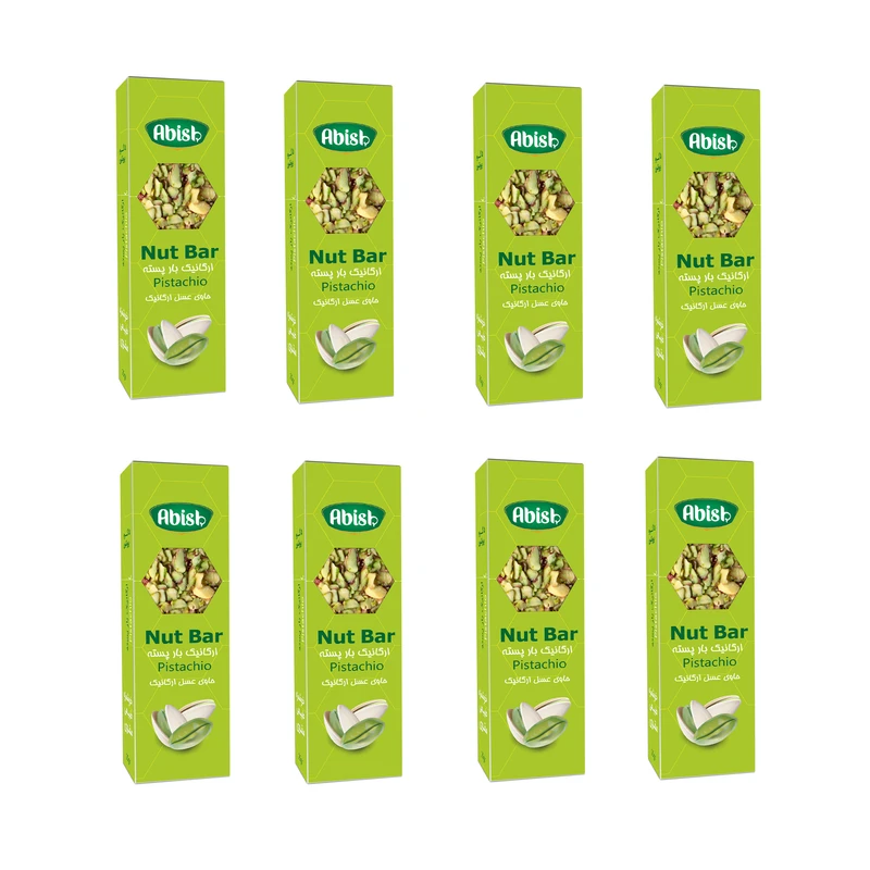 نات بار پسته آبیش بسته 8 عددی