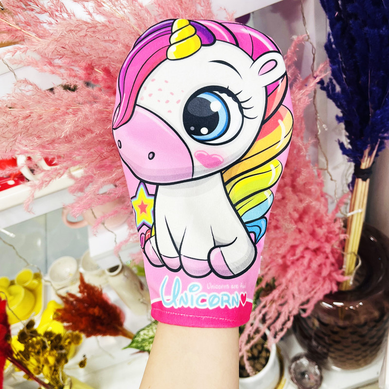 لیف حمام کودک مدل یونیکورن فانتزی کد 01