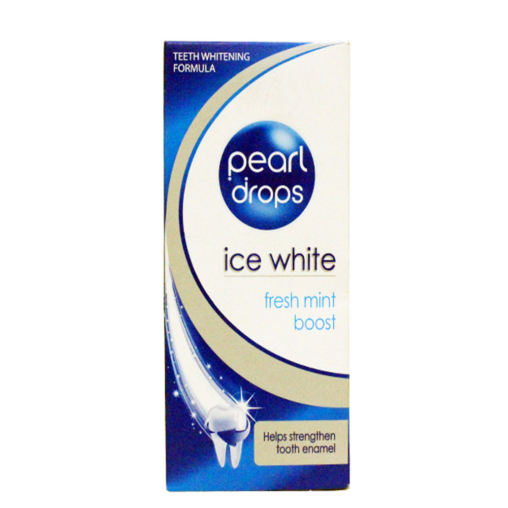 خمیر دندان سفید کننده پرل دراپس مدل ice white حجم 50 میلی لیتر خمیر دندان سفید کننده پرل دراپس مدل ice white حجم 50 میلی لیتر