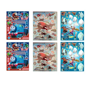 برچسب کودک طرح قطار-هواپیما-شش ابرقهرمان  کد Big Hero6- A184 بسته 6 عددی 