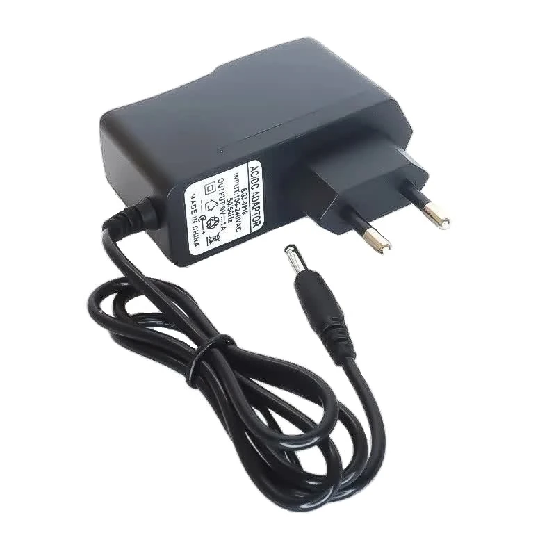 آداپتور برق 9 ولت 1 آمپر مدل 1.35-3.5 مناسب برای انواع دستگاه های الکترونیکی 