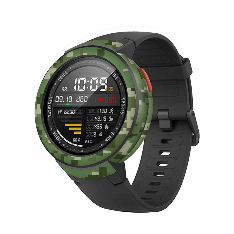  برچسب ماهوت طرح Army-Green-Pixel مناسب برای ساعت هوشمند شیائومی Amazfit Verge