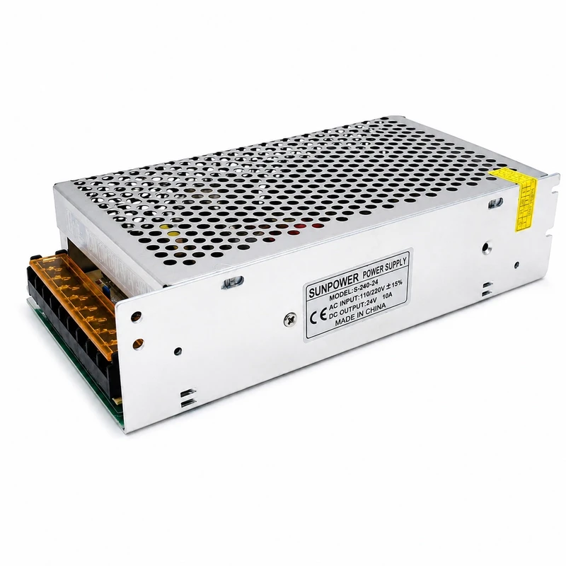 منبع تغذیه 24 ولت 10 آمپر سان پاور کد s240