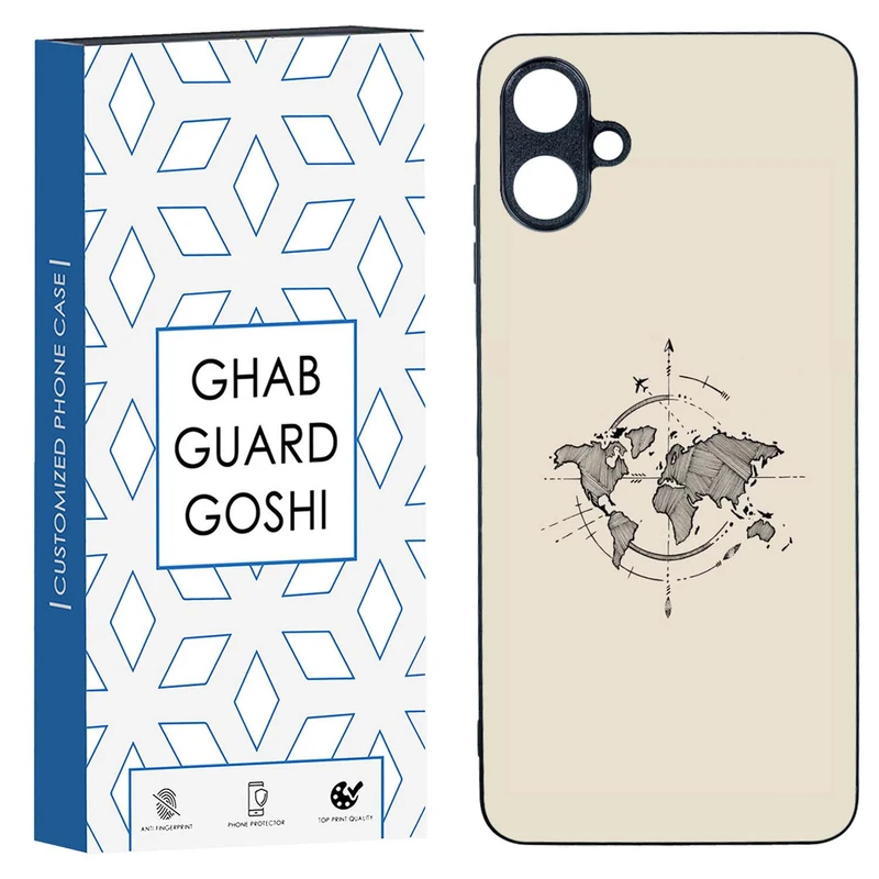 کاور قاب گارد گوشی طرح نقشه کد TPU-175 مناسب برای گوشی موبایل سامسونگ  Galaxy A06