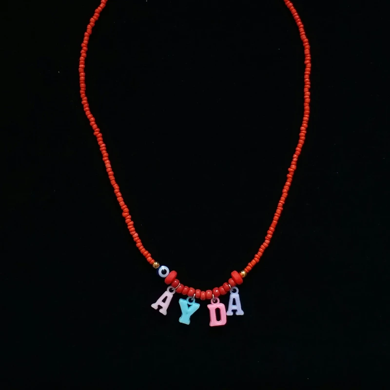 گردنبند دخترانه مدل تابستانی اسم آیدا کد G121