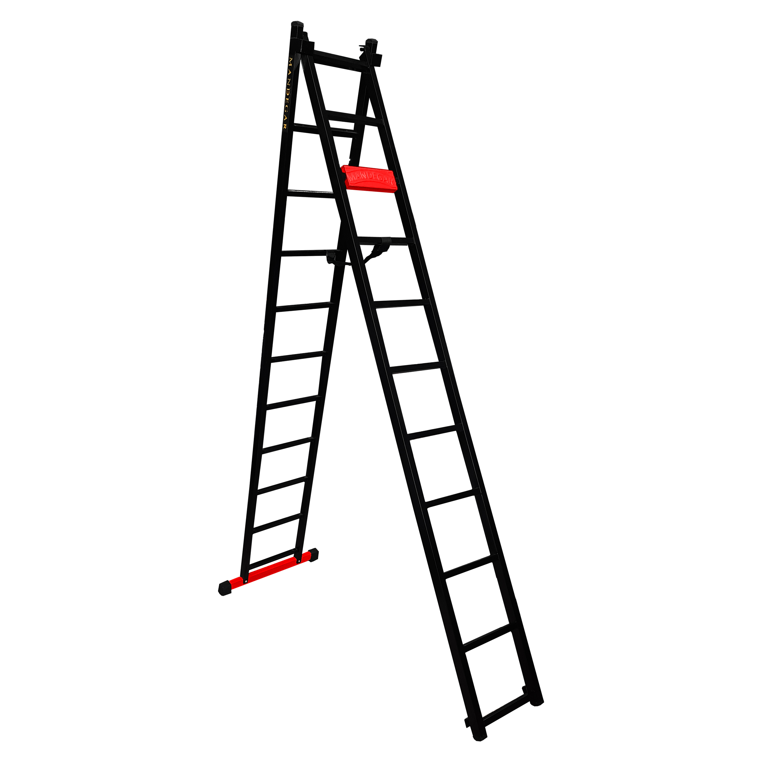 نکته خرید - قیمت روز نردبان 22 پله ماندگار مدل پارس به همراه پایه تعادل خرید