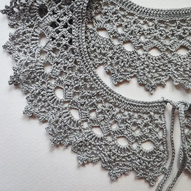 یقه تزیینی زنانه مدل بافتنی کد G03