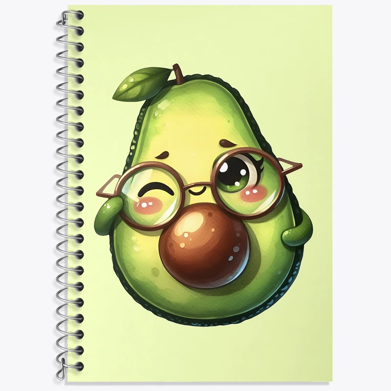 دفتر نت موسیقی 50 برگ خندالو طرح آووکادو بامزه کد N4337