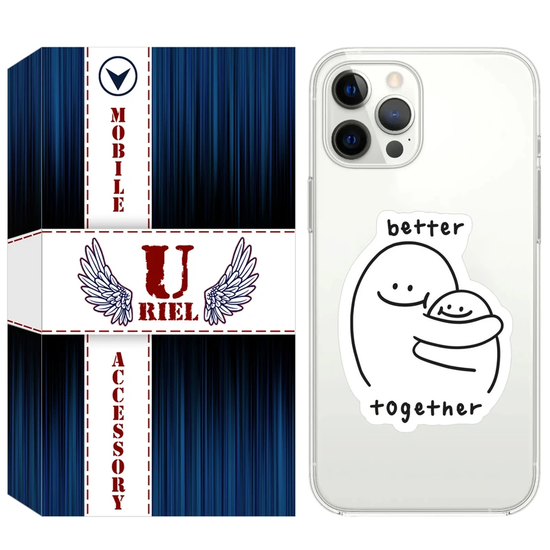 کاور یوریل مدل Clear کد 90 طرح Together مناسب برای گوشی موبایل اپل iPhone 12 Pro Max