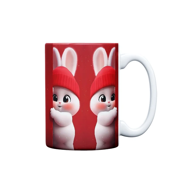 ماگ مدل عروسکی طرح خرگوش کد 530