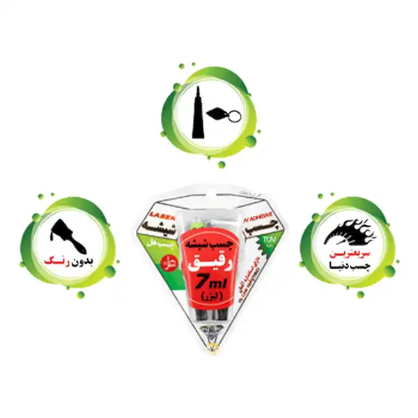چسب شیشه هل مدل UVR حجم 7 میلی لیتر