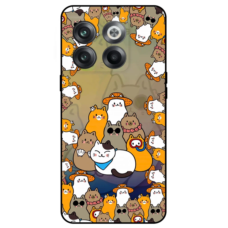 کاور مگافون طرح گربه مدل 7717 مناسب برای گوشی موبایل وان پلاس Ace Pro