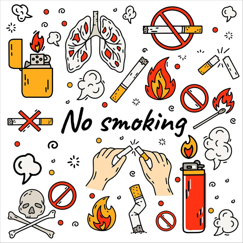 تابلو هشدار مدل سیگار ممنوع کد 003