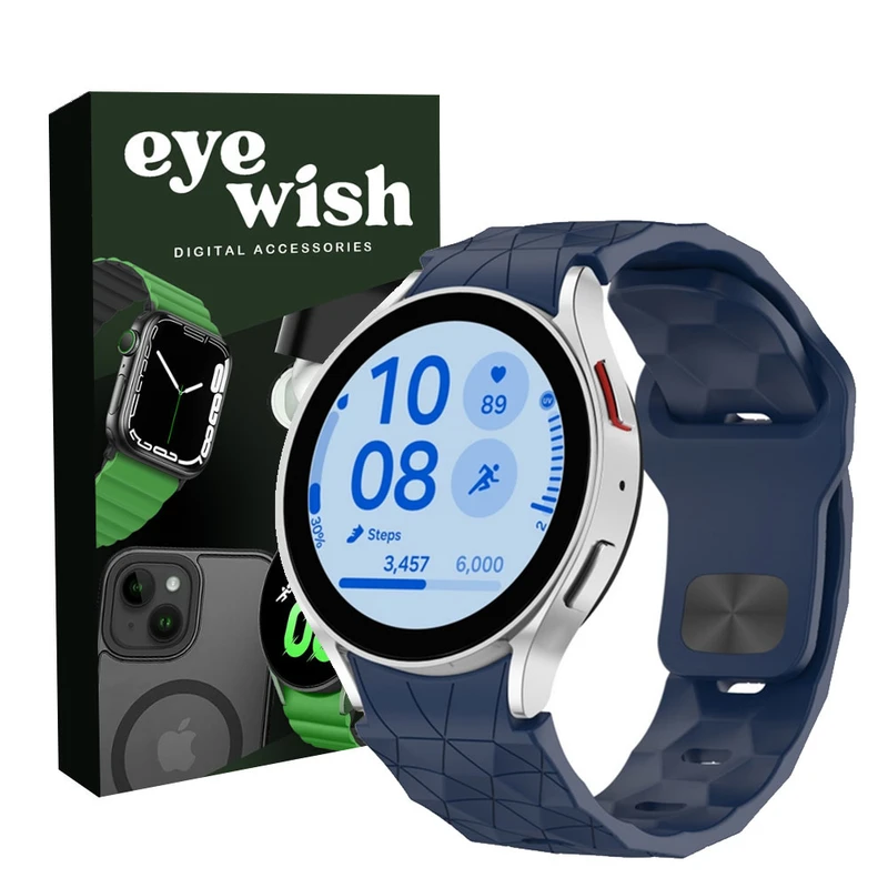 بند آی ویش مدل Silicon Patern مناسب برای ساعت هوشمند سامسونگ Galaxy Watch 6 40mm / 6 44mm / 6 classic 43mm / 6 classic 47 mm