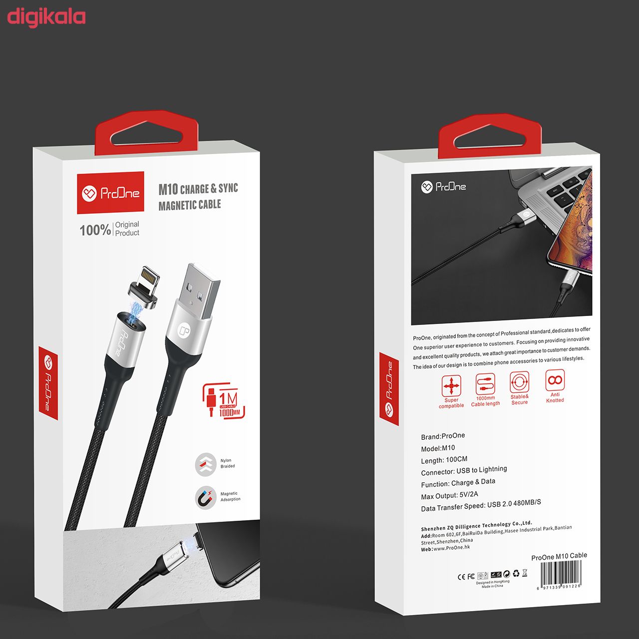 کابل تبدیل USB به لایتنینگ پرووان مدل M10 طول 1متر main 1 1