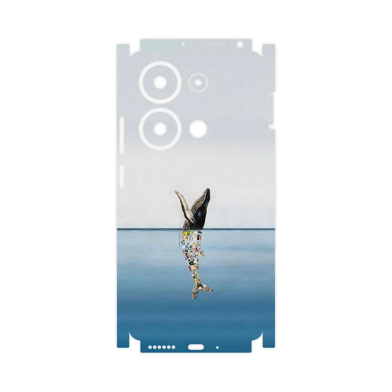 برچسب پوششی ماهوت مدل Collage of Sea Trash-FullSkin مناسب برای گوشی موبایل شیائومی Redmi Note 13 Pro 4G